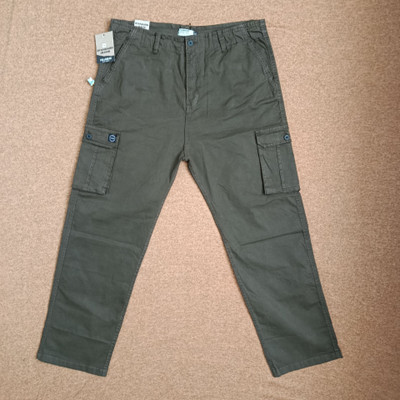 شلوار کتان شش جیب مردانه PULL&BEAR مدل راسته آزاد/ قد 105 / | سایز 42 تا 52 /