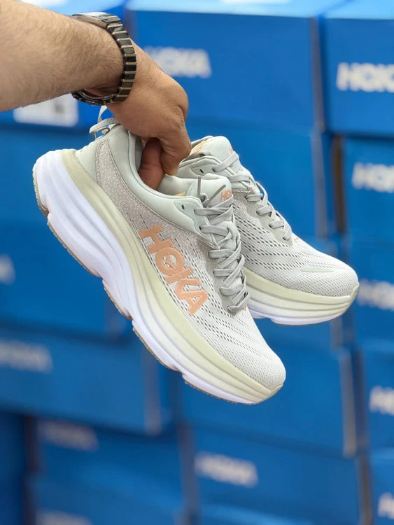 کتونی هوکا مدل باندی ۸ | Hoka Bondi 8 | سایز 38تا۴۵ | ساخت ویتنام | کیفیت مستر