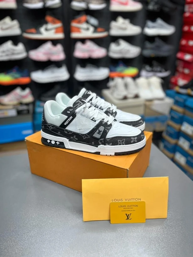 کتونی لویی ویتون مدل ال‌وی ترینر | Louis Vuitton LV Trainer | سایز ۴۰تا۴۵ | ساخت ویتنام | کیفیت مستر