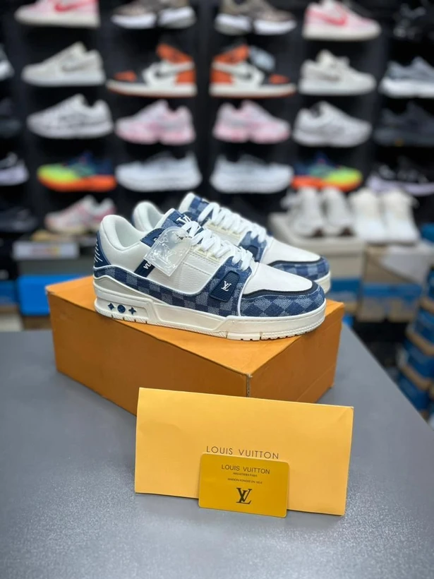 کتونی لویی ویتون مدل ال‌وی ترینر | Louis Vuitton LV Trainer | سایز ۴۰تا۴۵ | ساخت ویتنام | کیفیت مستر